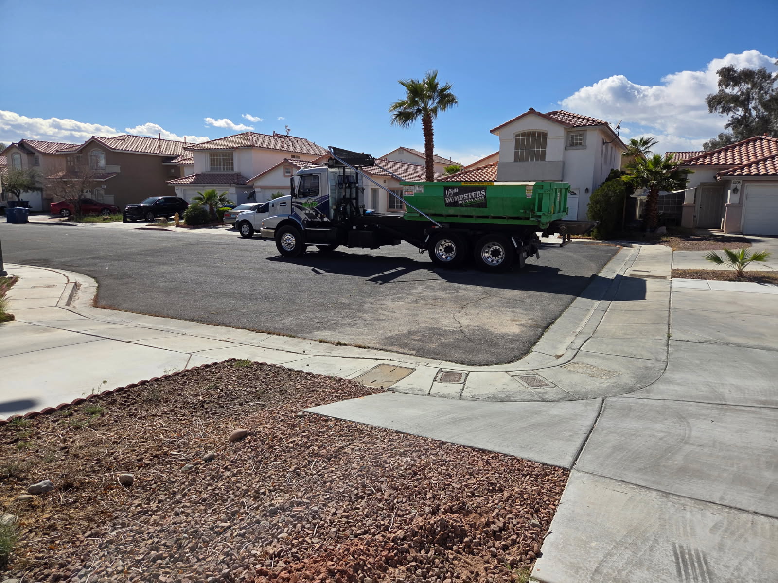 10 yard dumpster for roofing contractor