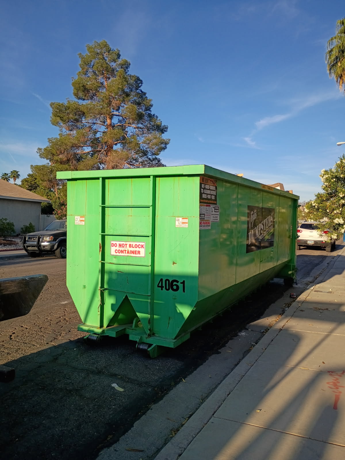 dumpster cost how much in las vegas