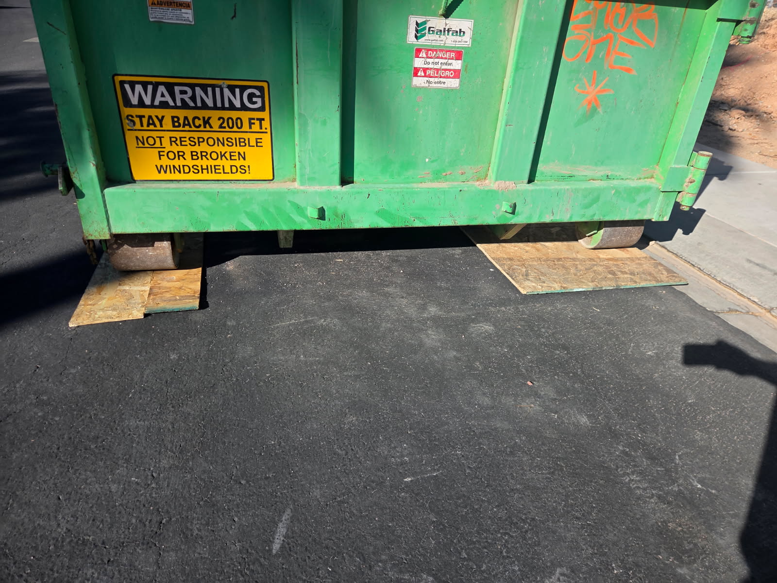 east side vegas dumpster