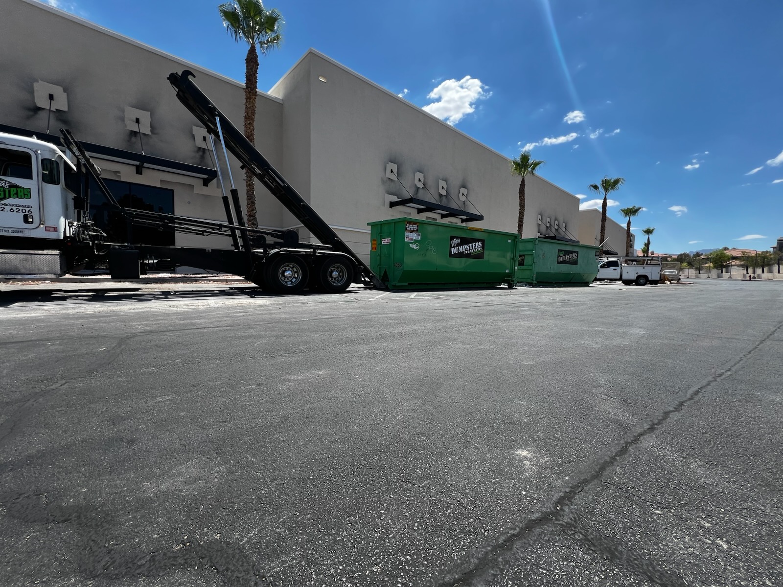 Residential dumpster rental during a home cleanout in Centennial Hills Las Vegas