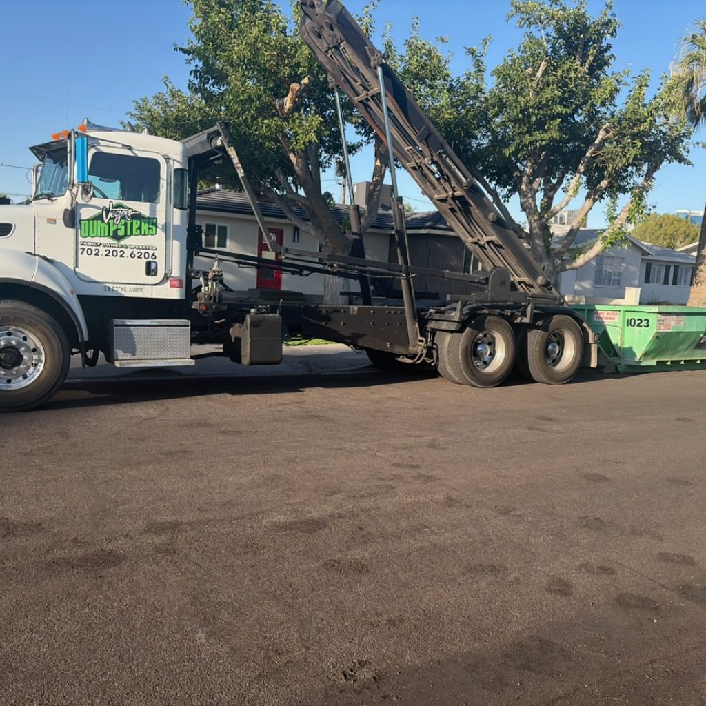 10-yard dumpster rental for a residential home project in North Las Vegas NV