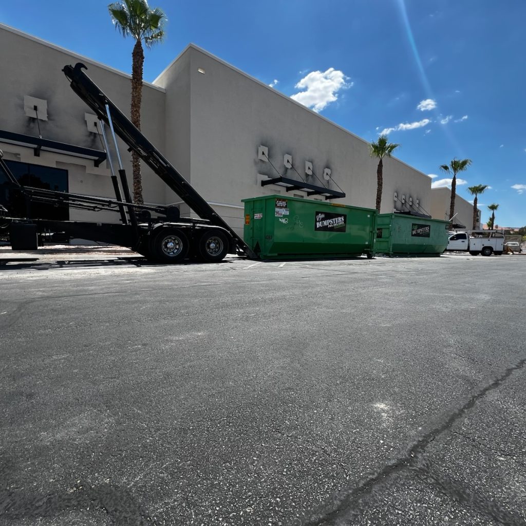 Residential dumpster rental during a home cleanout in Centennial Hills Las Vegas