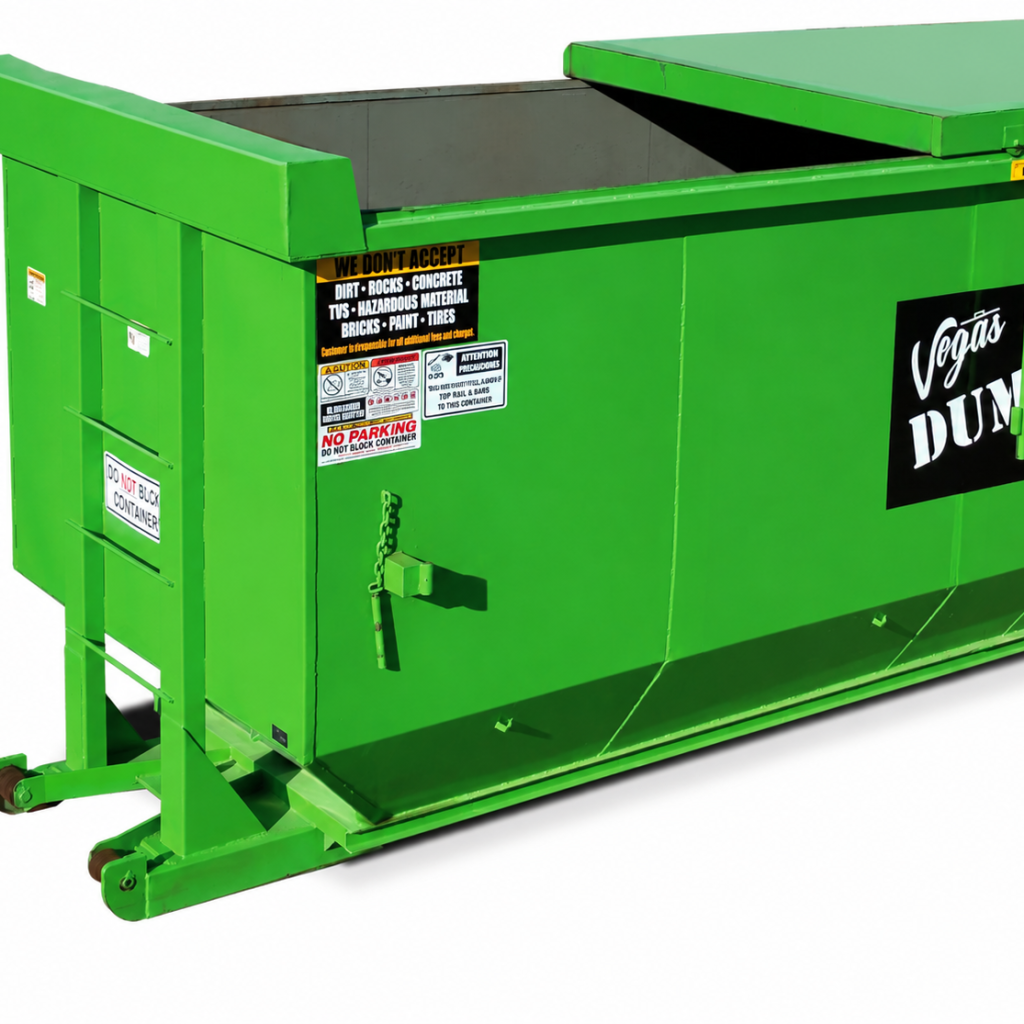 Closed-top 40-yard dumpster rental in Las Vegas