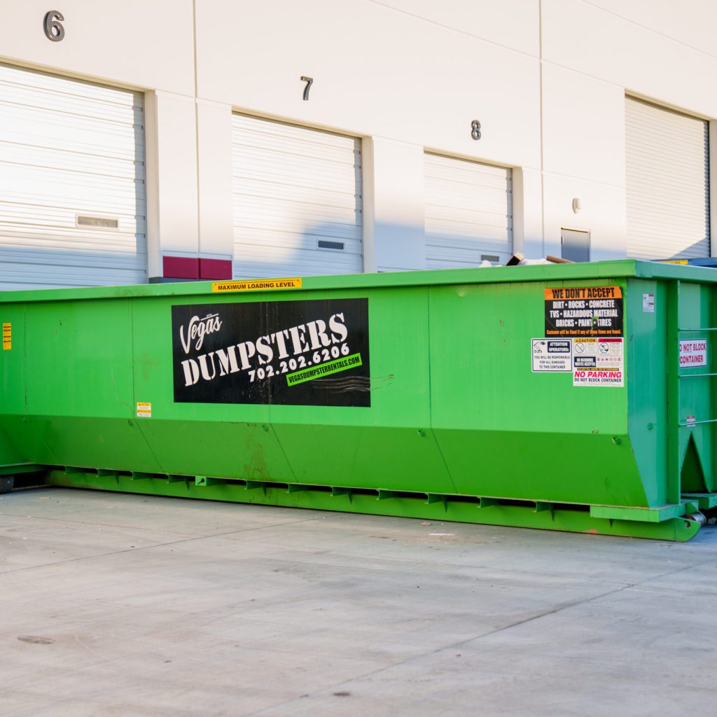 Vegas Dumpsters specializes in commercial dumpster service.