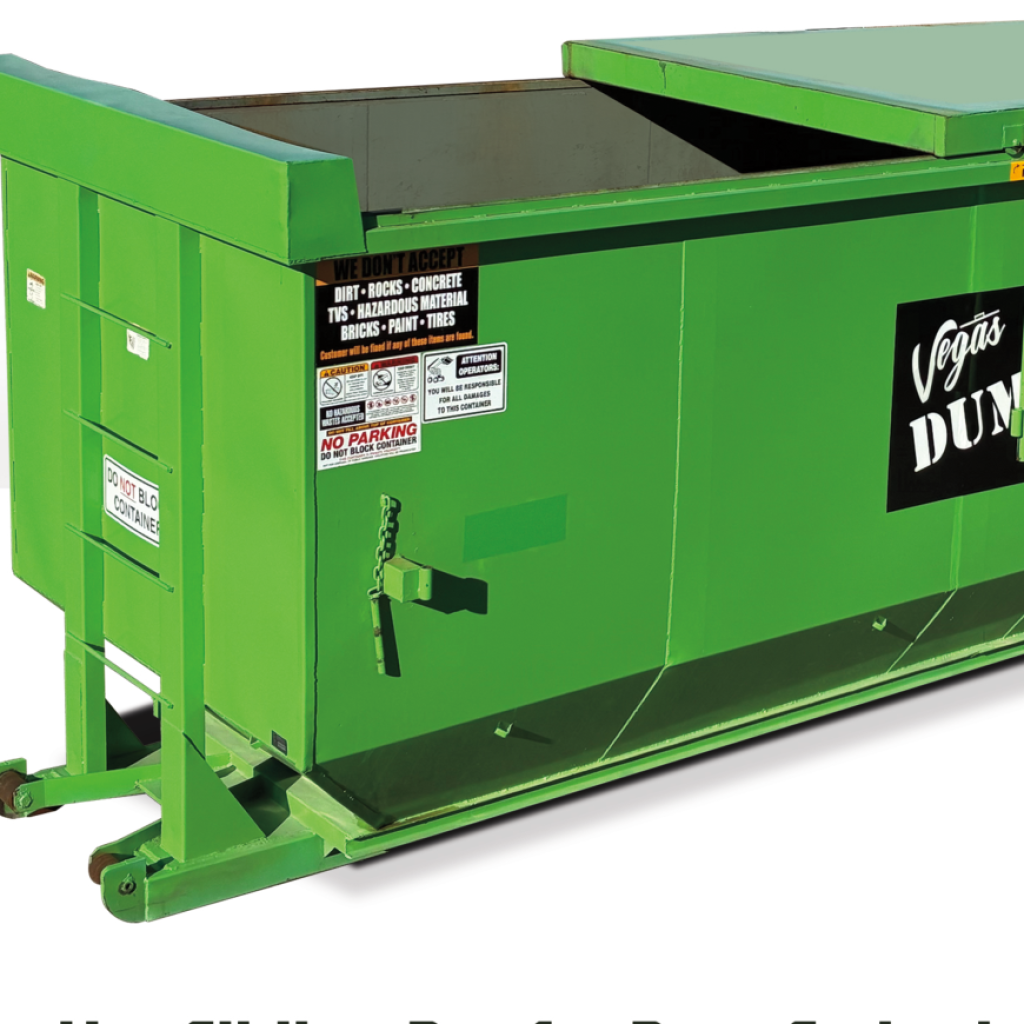 Closed top 40-yard dumpster rental in Henderson Nevada
